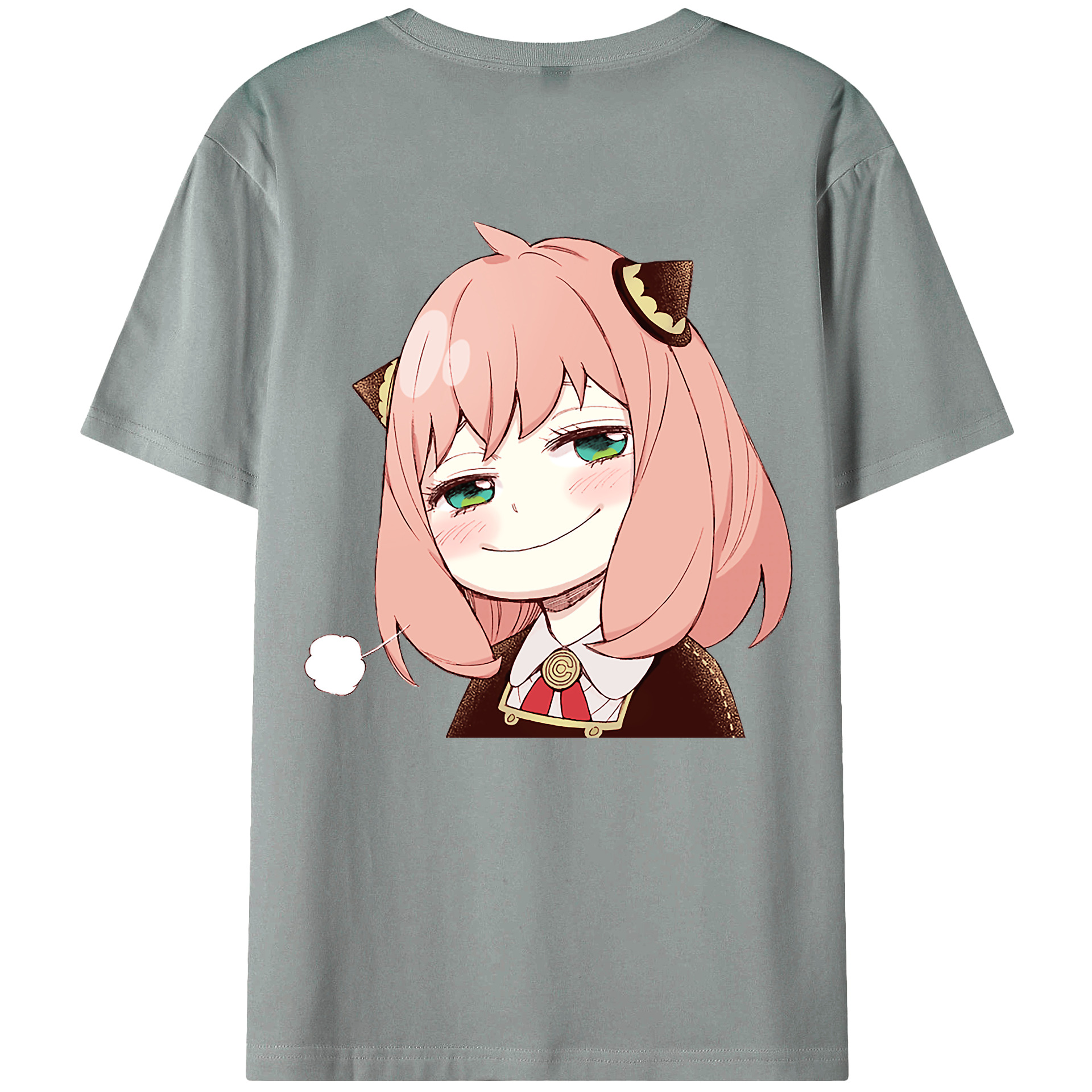 （画像用） SPY×FAMILY间谍家家酒 綿100％ メンズ半袖Tシャツ（バックプリント） 通気性